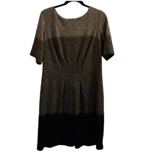 London Times Gradient Black to Gray Dress Size 14W